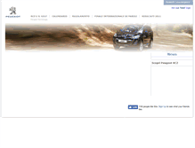 Tablet Screenshot of peugeot-rcz-cup-2011.peugeot.it