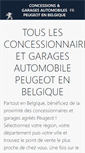 Mobile Screenshot of garage.peugeot.be