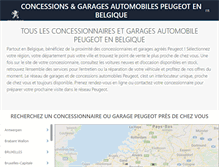 Tablet Screenshot of garage.peugeot.be