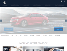Tablet Screenshot of peugeot.ba