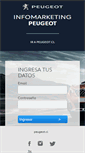 Mobile Screenshot of infomarketing.peugeot.cl