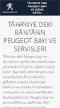 Mobile Screenshot of bayi.peugeot.com.tr