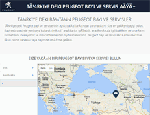 Tablet Screenshot of bayi.peugeot.com.tr