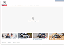 Tablet Screenshot of motorsport.peugeot.de