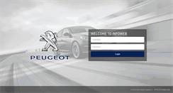 Desktop Screenshot of infoweb.peugeot.co.nz