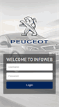 Mobile Screenshot of infoweb.peugeot.co.nz