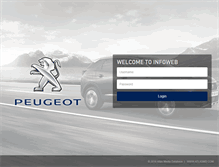 Tablet Screenshot of infoweb.peugeot.co.nz