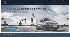 Desktop Screenshot of professionnel.peugeot.fr