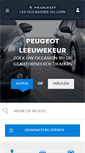 Mobile Screenshot of leeuwekeur.peugeot.nl