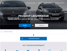 Tablet Screenshot of leeuwekeur.peugeot.nl