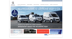 Desktop Screenshot of professional.peugeot.cz