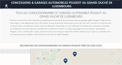 Desktop Screenshot of garage.peugeot.lu
