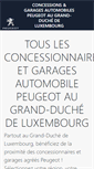 Mobile Screenshot of garage.peugeot.lu