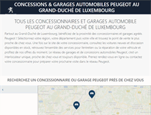Tablet Screenshot of garage.peugeot.lu